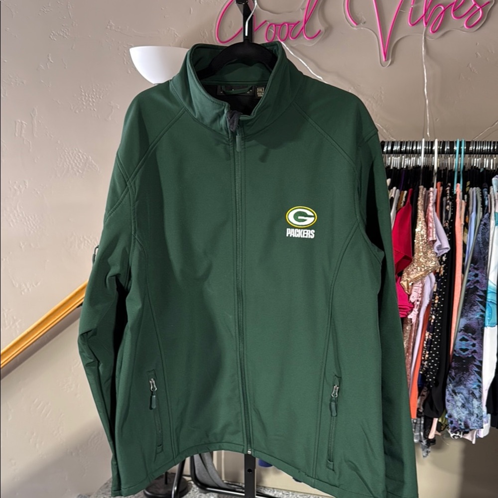 Unisex NFL Green Bay Packers Dunbrooke Dark Green Jacket XXL